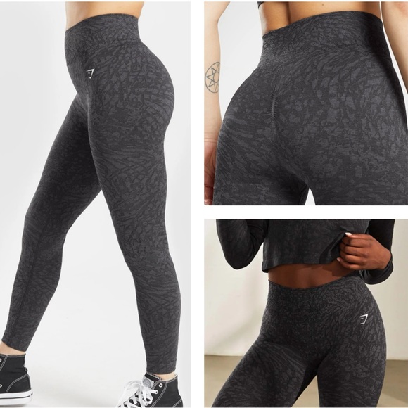 Gymshark Pants - Gymshark Adapt Animal Seamless High-Waisted, Ruched Bum Leggings size M/L